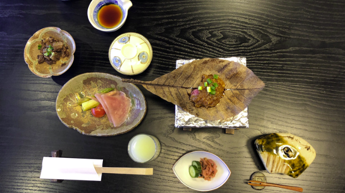 Presentación kaiseki japonesa